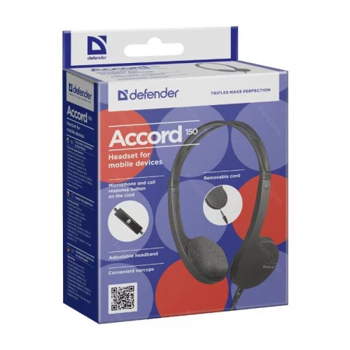 Гарнитура для смартфонов Defender Accord 150 черный 