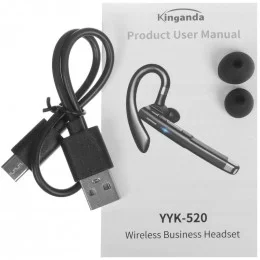Беспроводная моногарнитура Kinganda YYK-520 Gen2 S черный 2025                                                                                                                                                                                            