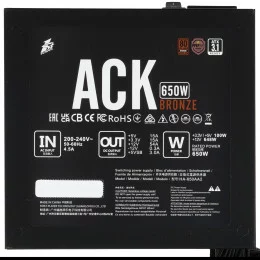 Блок питания 1STPLAYER ACK BRONZE [HA-650AA2] черный                                                                                                                                                                                                      