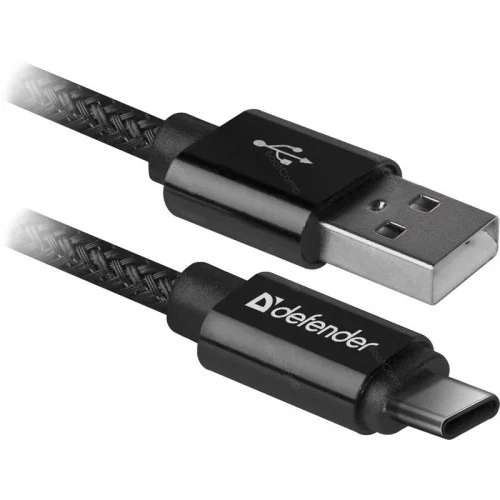 Кабель Defender USB09-03T PRO USB Type-C - USB 1 метр черный 