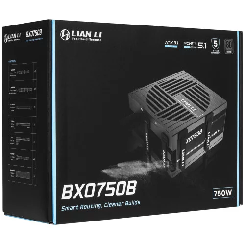 Блок питания LIAN LI BX 750B [G9P.BX0750B.B000.RU] черный 
