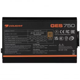 Блок питания Cougar GES 750 [31GK075.6433P] черный                                                                                                                                                                                                        