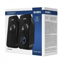 Колонки 2.0 SVEN 335 Чёрный                                                                                                                                                                                                                               