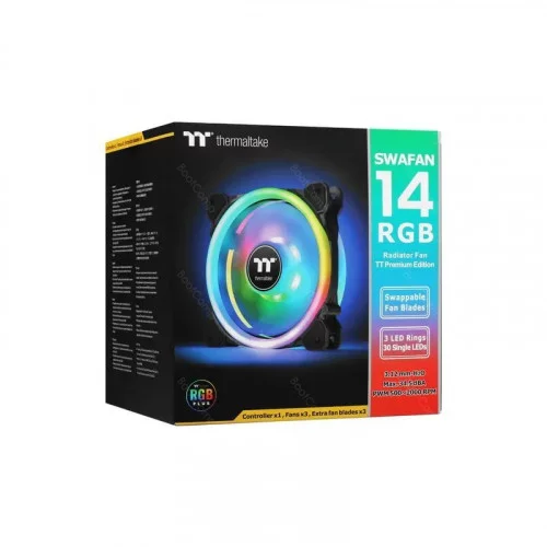 Комплект кулеров для корпуса Thermaltake Swafan 14 RGB (CL-F138-PL14SW-A) 