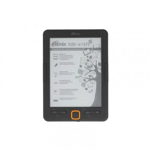 Электронная книга 6” Ritmix RBK-678FL черный 