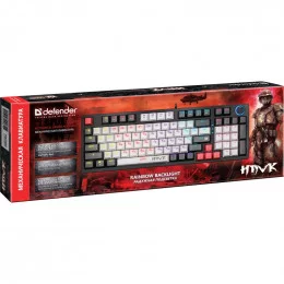 Механическая клавиатура Defender Hawk GK-418 RGB (45418) черная                                                                                                                                                                                           