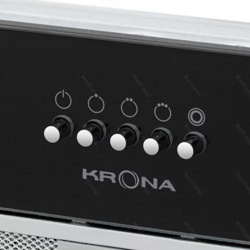 Вытяжка полновстраиваемая KRONA KATE 600 GLASS BLACK PB K 
