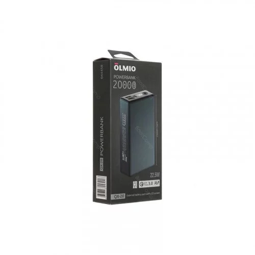 Портативная батарея OLMIO QX-20 (044458) 20000мАч темно-зеленая 