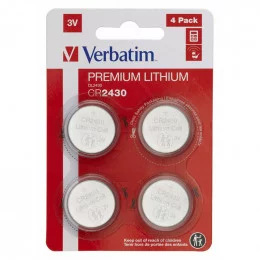 Элемент питания Батарейки Verbatim CR2430 Battery Lithium 3V (4шт) 49534                                                                                                                                                                                  