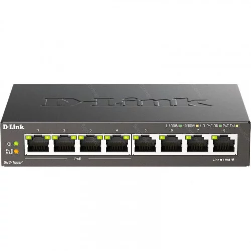 Коммутатор D-LINK DGS-1008P/F3A 