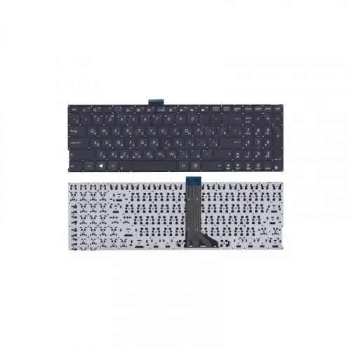 Клавиатура для ноутбука Asus X555L черная (плоский ENTER) 