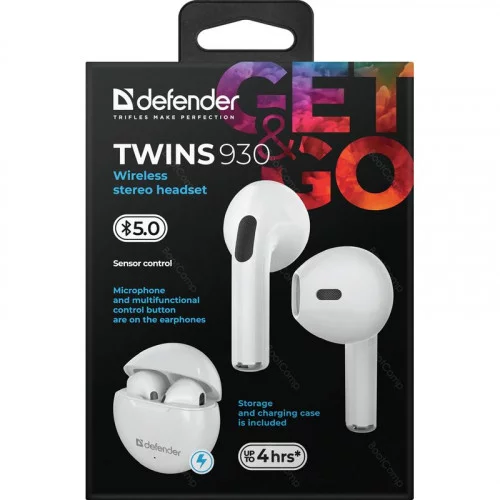 Беспроводная гарнитура Defender Twins 930 белый 