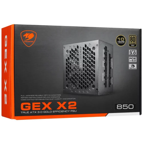 Блок питания Cougar GEX X2 850 [31GT085001P01] черный 