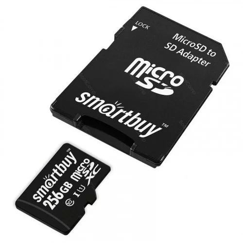 Карта памяти microSDXC 256GB Smartbuy Class 10 UHS I+адаптер SD 