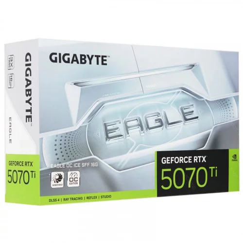 Видеокарта GIGABYTE GeForce RTX 5070 Ti EAGLE OC ICE SFF GV-N507TEAGLE OC-16GD 