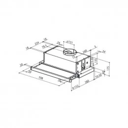 Вытяжка телескопическая Faber Flexa NG Glass LUX WH A60                                                                                                                                                                                                   