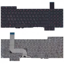 Клавиатура для Asus G751 черная с подсветкой                                                                                                                                                                                                              