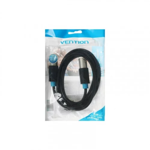 Кабель аудио Vention BBFBH (XLR M - XLR F) 2 м черный 