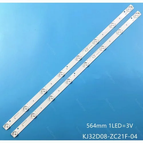 Подсветка ТВ 32” (8Led 3V 615мм 2шт) KJ32D08-ZC21F-05, XJ32D08-ZC21FG-01 