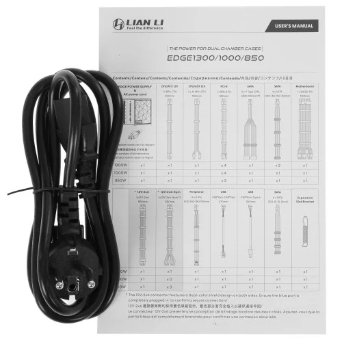Блок питания LIAN LI EDGE 1000W [G9P.EG1000.BE00.RU] черный 