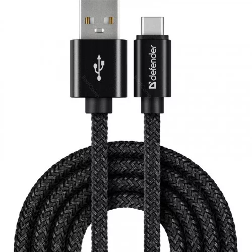 Кабель Defender USB09-03T PRO USB Type-C - USB 1 метр черный 