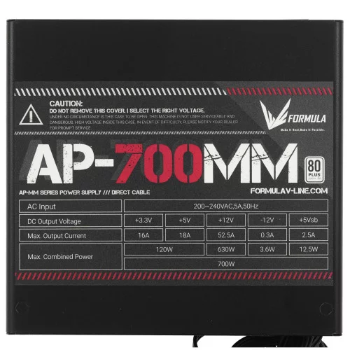 Блок питания Formula AP-700ММ [AP-700ММ] черный 
