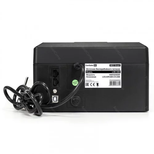 ИБП Exegate NEO Smart LHB-1000 1000VA/650W EX293858RUS 