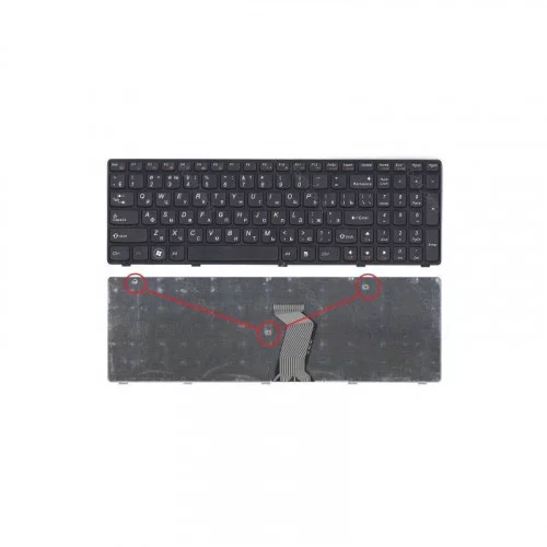 Клавиатура для ноутбука Lenovo Ideapad G580 G580A B580 B580A G585 G585A G780 Z580 Z580A Z585 Z585A Series Черная 