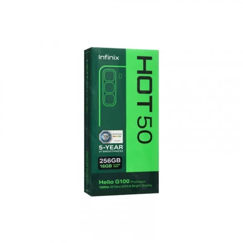 Смартфон Infinix HOT 50 8/256 ГБ чёрный 