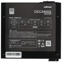 Блок питания ZALMAN DecaMax 600W [ZM600-LX3] черный                                                                                                                                                                                                       