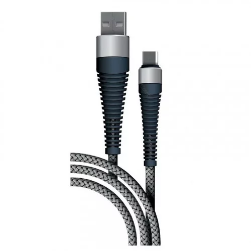 Кабель Borasco Fishbone micro-USB - USB 1 метр серый 