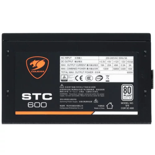 Блок питания Cougar STC 600 [CGR SC-600] черный 