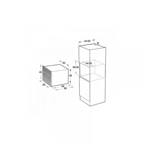 Духовой шкаф электрический GORENJE BCM 4058B 