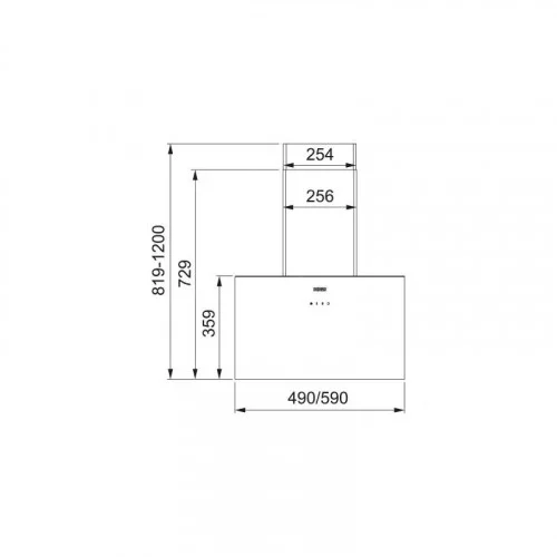Вытяжка наклонная FRANKE LENS BK 50 