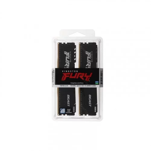 Оперативная память DDR4 16GB (2x8Gb KIT) 3200Mhz Kingston FURY Beast KF432C16BBK2/16 