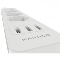 Сетевой фильтр HARPER UCH-360 белый                                                                                                                                                                                                                       