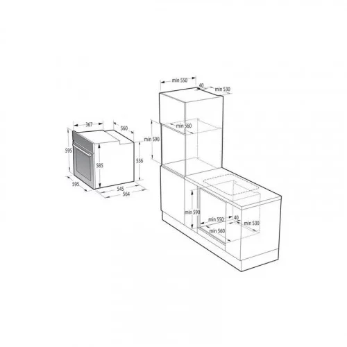 Духовой шкаф электрический GORENJE BOS 67372CLI 