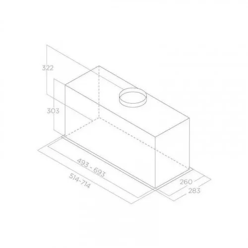 Вытяжка Elica LANE BL MAT/A/72 (PRF0165834) 