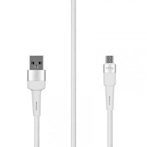 Кабель TFN ENVY micro-USB - USB 1.2 метра белый (TFN-C-ENV-MIC1MWH) 