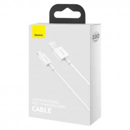 Кабель Baseus Superior Series Lightning - USB 1м белый (CALYS-A02)                                                                                                                                                                                        