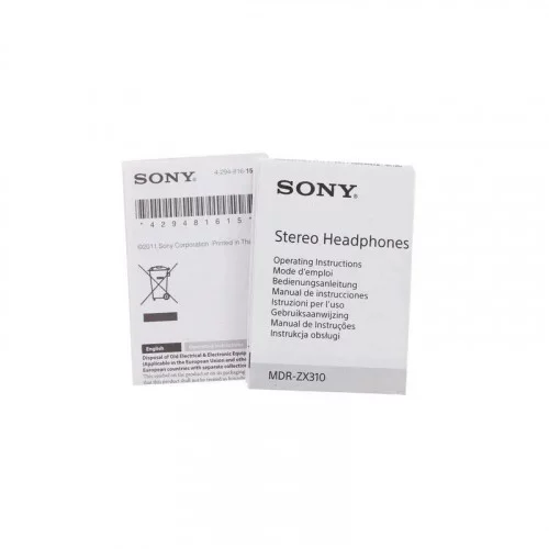 Наушники Sony MDR-ZX310B Black 