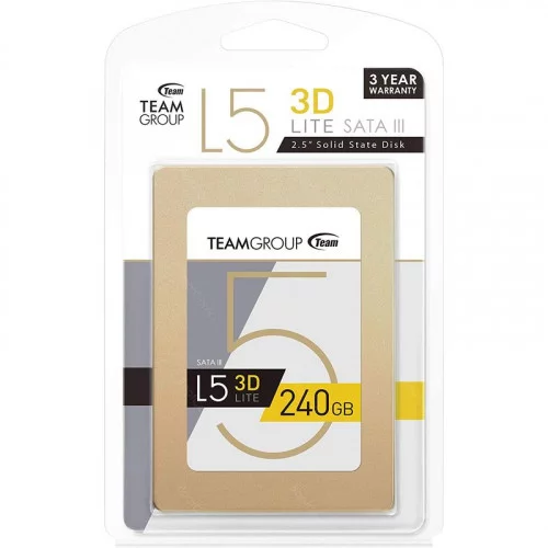 Диск SSD 2.5” 240Gb Team Group L5 Lite 3D (T253TD240G3C101) 