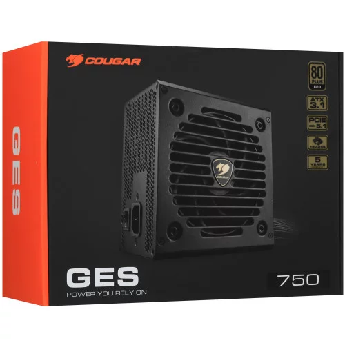 Блок питания Cougar GES 750 [31GK075.6433P] черный 