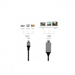 Кабель-Переходник USB Type-C - HDMI KS-is (KS-375) 2 метра                                                                                                                                                                                                
