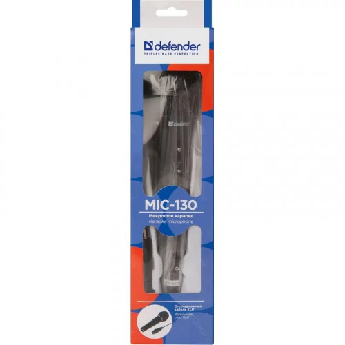Микрофон Defender MIC-130 черный 