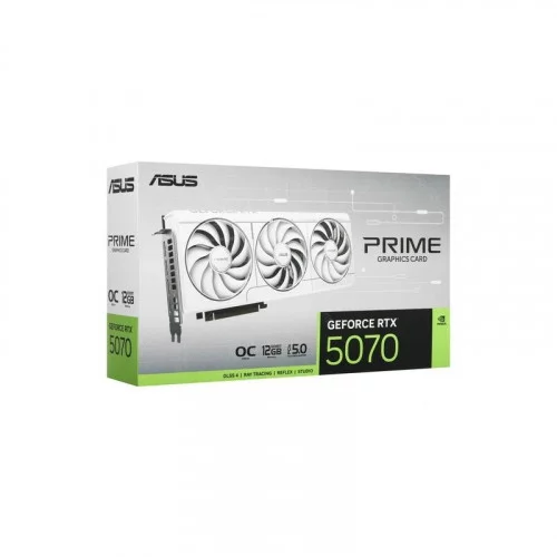 Видеокарта ASUS GeForce RTX 5070 PRIME WHITE OC Edition (PRIME-RTX5070-O12G-WHITE) 