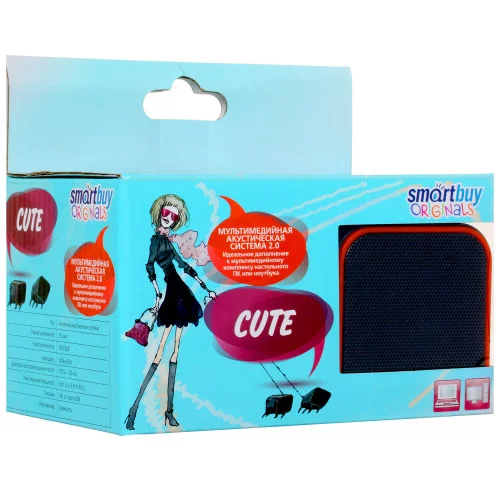 Колонки Smartbuy CUTE черный 
