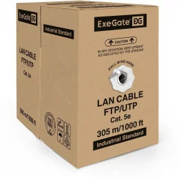 Кабель UTP 4 пары кат.5e ExeGate EX281817RUS 305м                                                                                                                                                                                                         