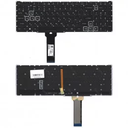 Клавиатура для Acer Nitro 5 AN515-54 черная с RGB подсветкой                                                                                                                                                                                              