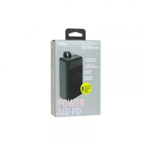 Портативная батарея TFN PowerAid PD TFN-PB-280-BK 30000мАч черная 